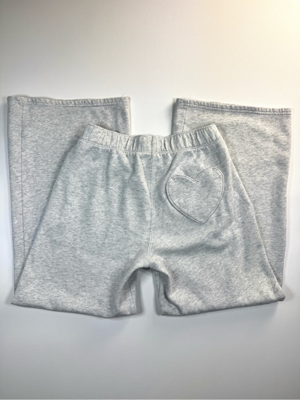 Hollister Heart Pocket Wide Leg Sweatpants Sweats Pants Gray Women’s XXS SHORT